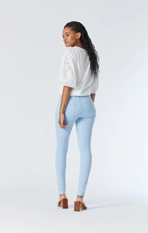 Price Reduction ALISSA SUPER SKINNY JEANS IN ICE BLUE FEATHER BLUE