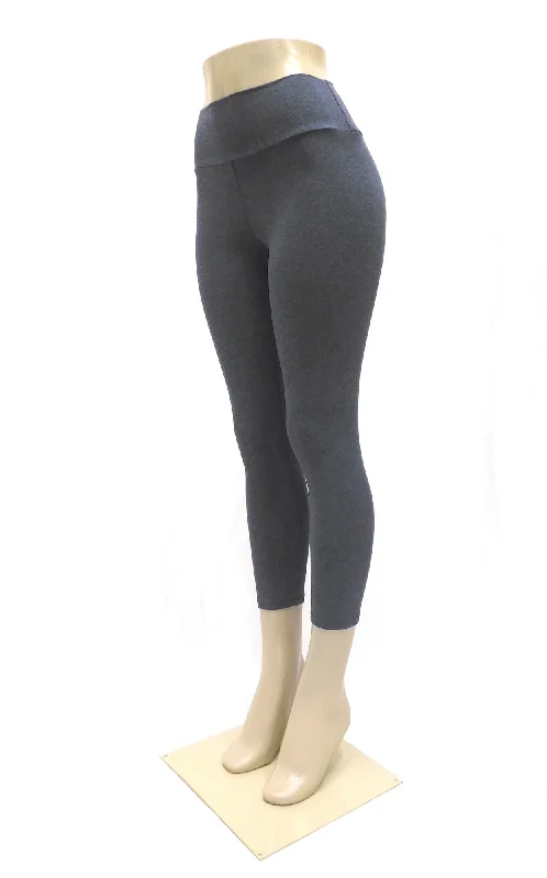 Can't Miss Bamboo Capri Leggings Tights - Charcoal