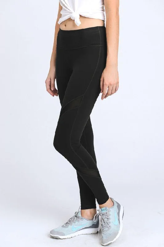 Price Rollback Cross Mesh Panels Pocket Full Leggings