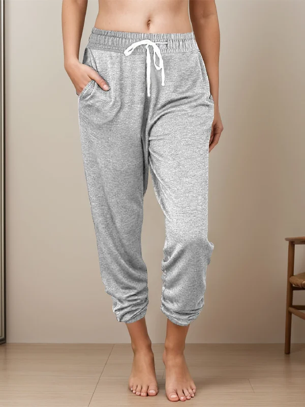 Amazing Deals Full Size Drawstring Elastic Waist Joggers with Pockets
