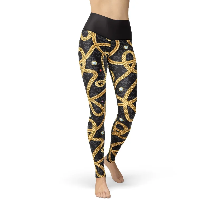 Special Discount Jean Gold Chains Leggings
