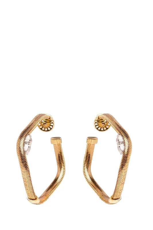 Big Savings Nikos Koulis Feelings Earrings With White Diamonds