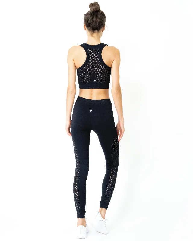 Great Deals Milano Leggings & Bra Set - BLACK [MADE IN ITALY]
