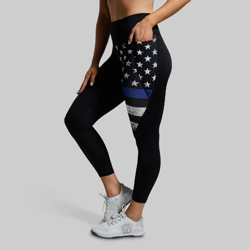 Savings Event Synergy Legging w/ Pockets (Thin Blue Line)