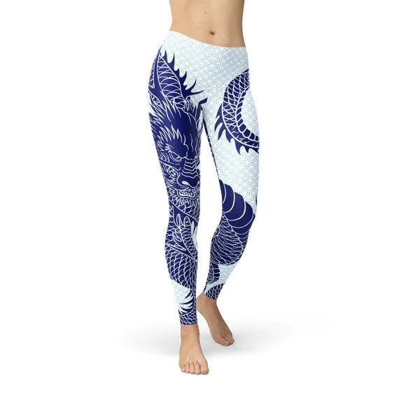 Unmissable Offer Womens Japanese Dragon Leggings